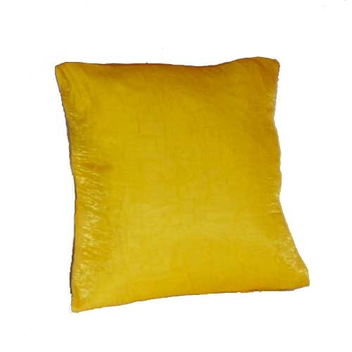 Velvet 2024 yellow pillow